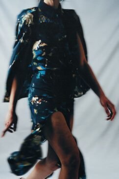 THE ACANTHE SKIRT - FLORAL SILK