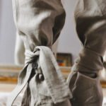 Pantalon Lierre beige détail