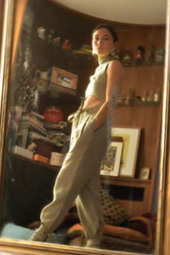 The Lierre pants - Beige linen