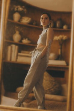 The Lierre pants - Beige linen