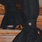 Pantalon Lierre noir détail