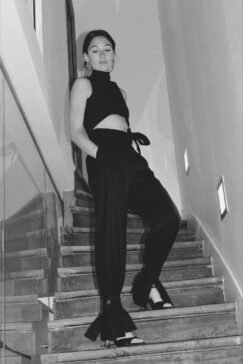 THE LIERRE PANTS - BLACK LINEN