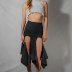 SS26 – Top Liseron blanc et jupe Acanthe noire 1