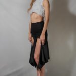 SS26 – Top Liseron blanc et jupe Acanthe noire 3