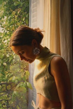 The Liseron top - Beige linen